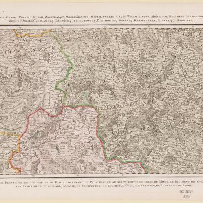 Rizzi Zannoni Carte De La Pologne No 12 1772 Ssees