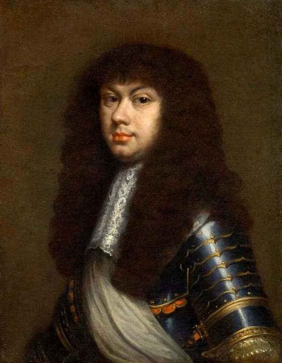 Daniel Schultz (warsztat), Michał Korybut Wiśniowiecki w zbroi (ok. 1669) – król wybrany w bezkrólewiu 1668–1669. Domena publiczna, Wikimedia Commons.